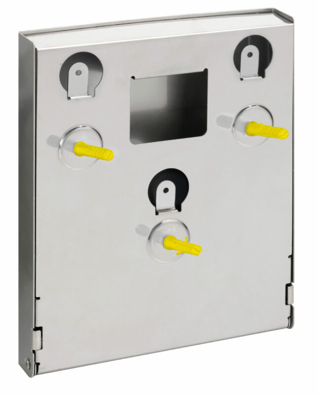 Dispenser in acciaio inox con serratura per guanti monouso - immagine 5