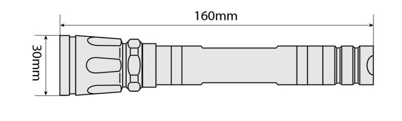 Patrol-Led, torcia a Led in alluminio - Slim - 1W - immagine 2