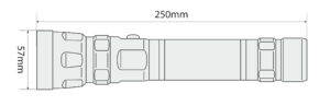 Patrol-Led, torcia a Led in alluminio - Maxi - 3W - immagine 5