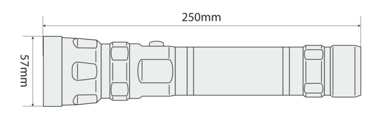 Patrol-Led, torcia a Led in alluminio - Maxi - 3W - immagine 5