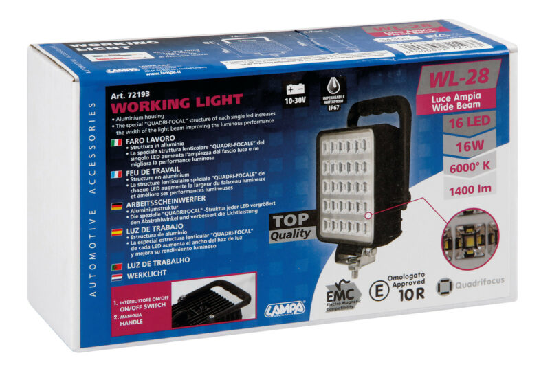 WL-28, faro ausiliario a 16 Led - 10/30V - Bianco - immagine 5