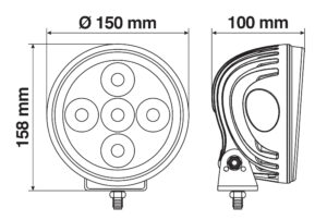 Angel-Led, proiettore supplementare a 7 Led - 9/36V - Ø 150 mm - immagine 5