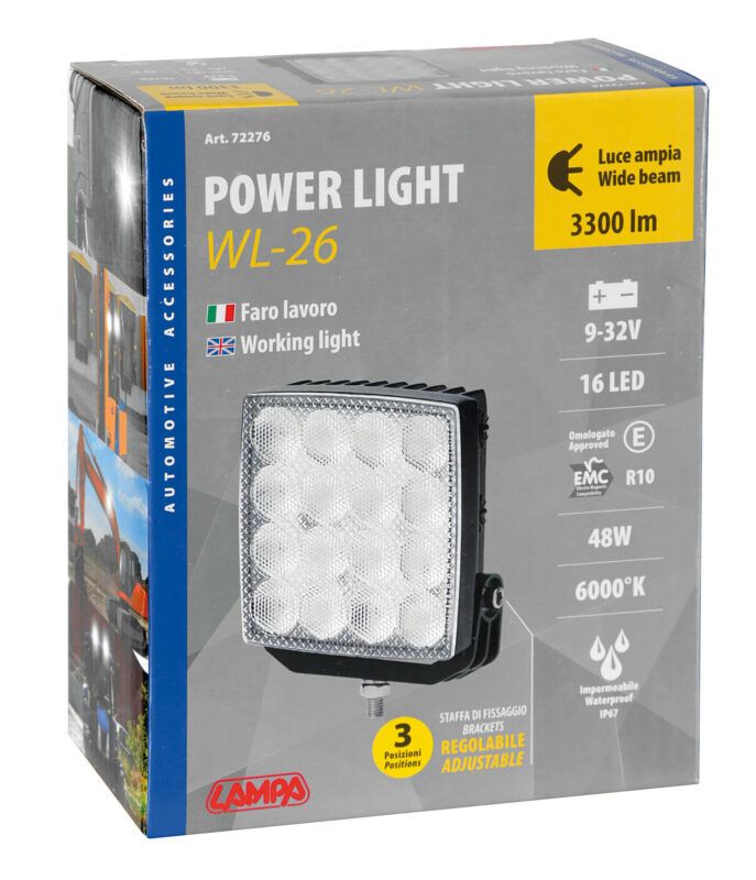 WL-26, faro ausiliario a 16 Led - 10/30V - Bianco - immagine 4