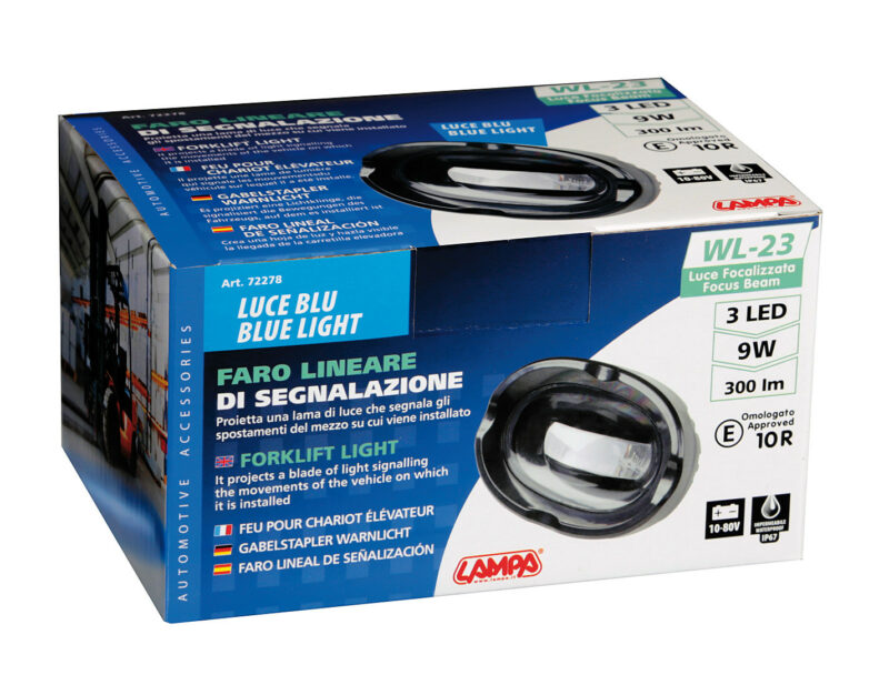 WL-23, faro lineare di segnalazione - 10/80V - Luce blu - immagine 4