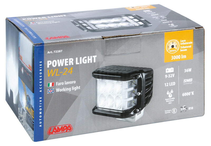 WL-24, faro ausiliario a 12 Led - 9/32V - Bianco - immagine 5