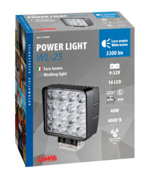 WL-25, faro ausiliario a 16 Led - 9/32V - Bianco - immagine 5