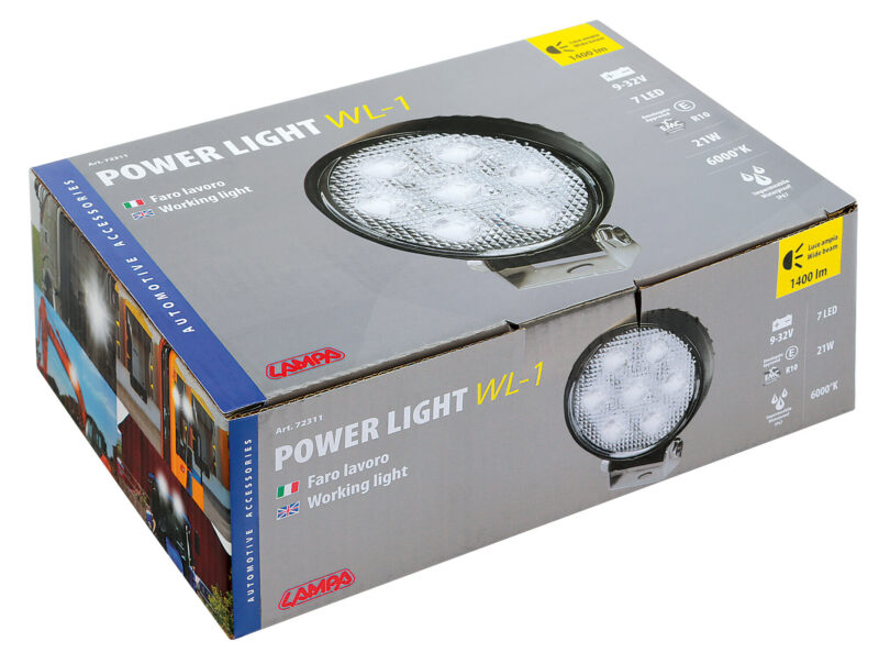 WL-1, faro ausiliario a 7 Led - 10/30V - Bianco - immagine 4