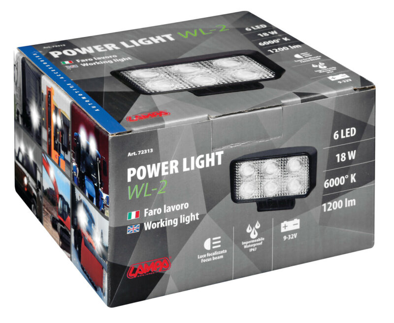 WL-2, faro ausiliario a 6 Led - 10/30V - Bianco - immagine 4