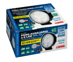 WL-12, faro ausiliario a 6 Led - 12/24V - Bianco - immagine 4
