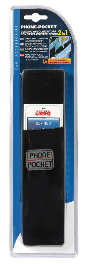 Paddy-Pocket 2 in 1, Cuscino avvolgicintura con tasca portatelefono - Nero - immagine 4