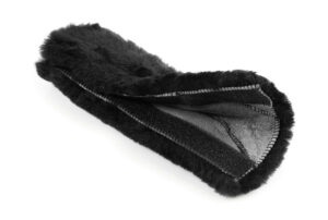 Cuscino avvolgicintura in vera pelliccia di montone - Nero - immagine 2