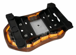 Barra lampeggiante arancio a 64 led, 10/30V - Fissaggio con viti - immagine 2