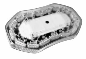 Barra lampeggiante arancio a 64 led, 10/30V - Fissaggio con viti - immagine 4