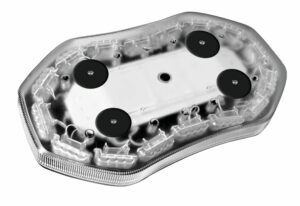 Barra lampeggiante arancio a 64 led, 10/30V - Base magnetica - immagine 2