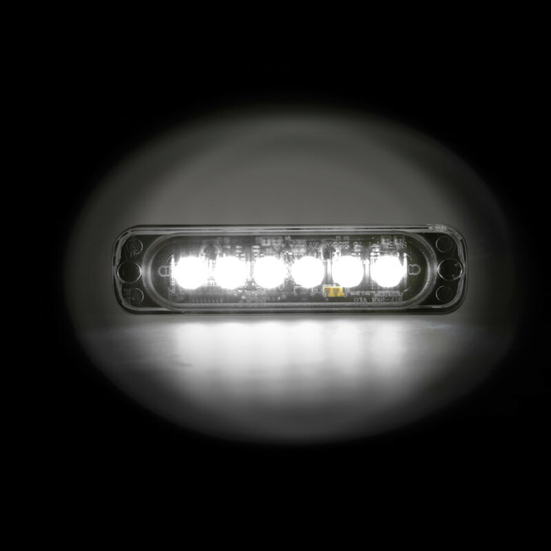 Luce strobo multifunzione a 6 Led, 12/24V - Bianco - immagine 3