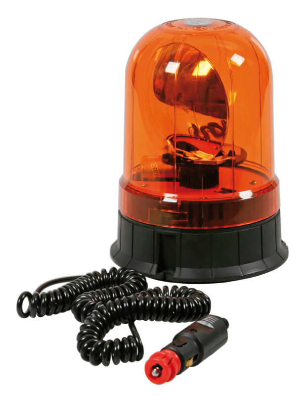 RH-2, luce di segnalazione alogena con base magnetica e ventosa, 12/24V