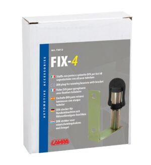 Fix-4, Staffa con perno e spinotto DIN per luce di segnalazione, attacco tubolare - immagine 3