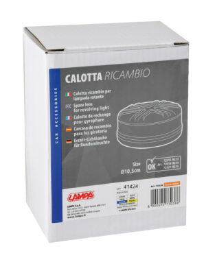 Calotta ricambio per luce di segnalazione art. 72915 / 72918 / 72921 - Arancio - immagine 2