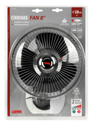 Chrome-fan, ventilatore con ventosa Ø 8" - 24V - immagine 3