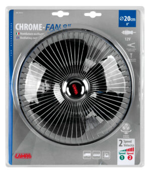 Chrome-Fan, ventilatore Ø 8" - 12V - immagine 2