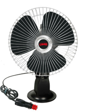 Chrome-fan, ventilatore con ventosa Ø 8" - 12V