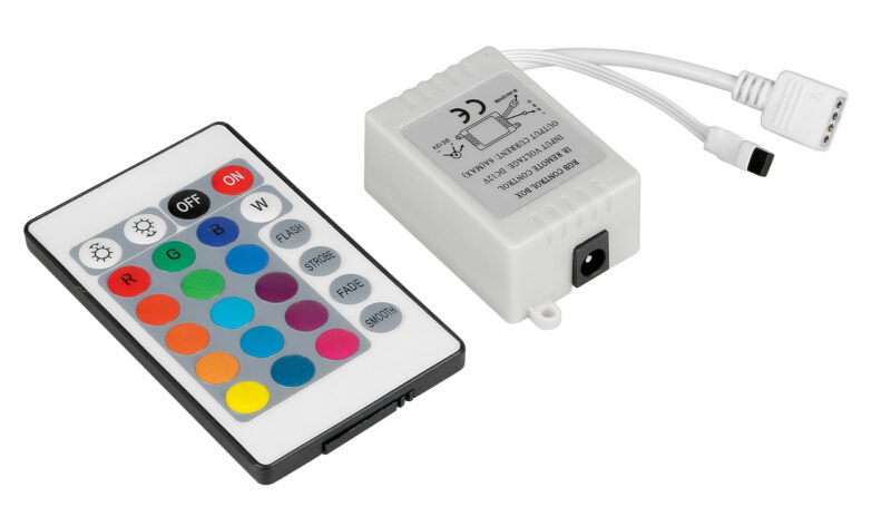 Centralina di controllo per striscia a Led RGB con telecomando - 12V