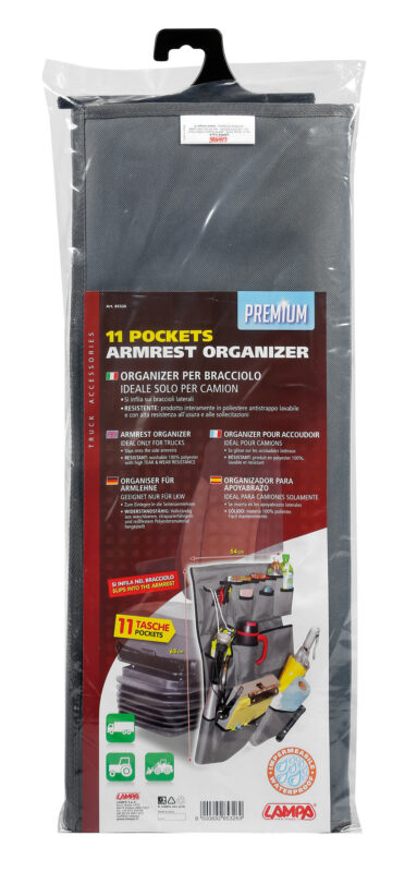 Premium, organizer per bracciolo camion, 11 tasche - immagine 5