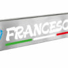 Laser Mono Flag, tabella personalizzabile a Led, 12/24V - 75x13,5 cm