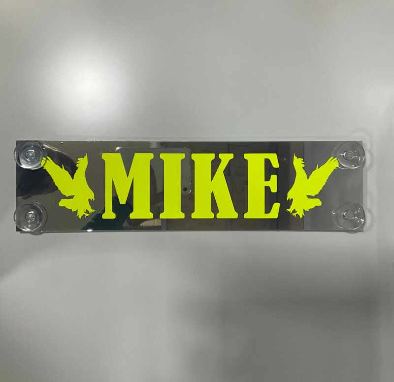 Plexi-Fluo, tabella personalizzabile - 50x13,5 cm - immagine 2