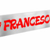 Plexi-Fluo, tabella personalizzabile - 75x13,5 cm