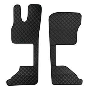 Coppia tappeti in Skeentex - Nero - compatibile per Daf XG (06/21>) sedile pass. pneumatico - Daf XG+ (06/21>) sedile pass. pneumatico