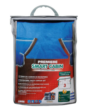 Premiere smart cabin, set tende microfibra per camion - Blu - immagine 5
