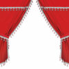 Premiere smart cabin, set tende microfibra per camion - Rosso