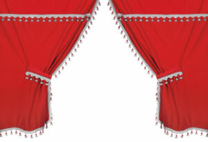 Premiere smart cabin, set tende microfibra per camion - Rosso