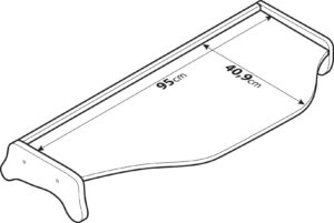 Tavolino per cruscotto - Centrale - compatibile per Daf CF85 (04/06>12/14) - immagine 4