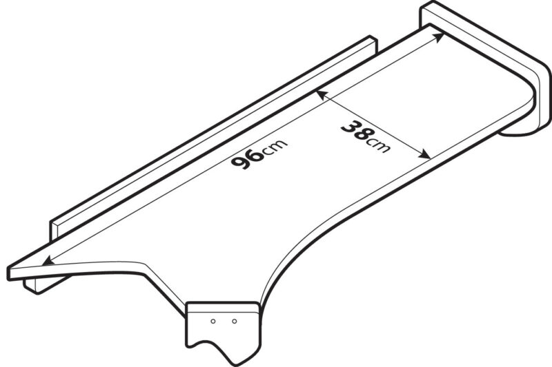 Tavolino per cruscotto - Centrale + Passeggero - compatibile per Iveco S-Way (10/19>) - Iveco Stralis (07/12>12/19) cabina larga, con o senza telecamera - Iveco Stralis Hi-Way (07/12>08/16) cabina larga, con o senza telecamera - Iveco Stralis XP (09/16>12/19) cabina larga, con o senza telecamera - immagine 4