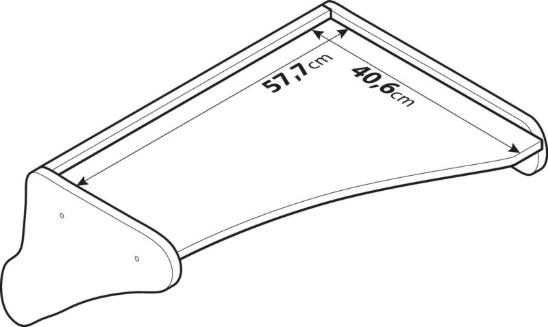 Tavolino per cruscotto - Centrale - compatibile per Scania L Serie 4 (02/95>09/04) - immagine 3