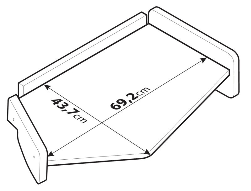 Tavolino per cruscotto - Centrale - compatibile per Volvo FH Serie 4 (09/12>05/21) - immagine 5