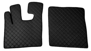 Coppia tappeti in Skeentex - Nero - compatibile per Daf XF 105 (02/04>12/14) automatico, manuale, con Webasto, senza Webasto