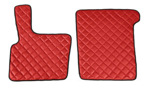Coppia tappeti in Skeentex - Rosso - compatibile per Daf XF 95 (11/01>12/07) automatico, manuale