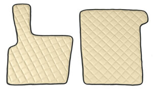 Coppia tappeti in Skeentex - Panna - compatibile per Daf XF 95 (11/01>12/07) automatico, manuale