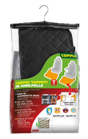 Coppia tappeti in Skeentex - Nero - compatibile per Iveco Stralis (08/02>12/12) automatico, manuale, cabina larga, frigo scorrevole - Iveco Stralis (07/12>12/19) automatico, manuale, cabina larga, doppio frigo scorrevole, frigo scorrevole - Iveco Stralis Hi-Way (07/12>08/16) automatico, manuale, cabina larga, frigo scorrevole - Iveco Stralis XP (09/16>12/19) automatico, cabina larga, doppio frigo scorrevole, frigo scorrevole - immagine 2