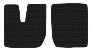 Coppia tappeti in Skeentex - Nero - compatibile per Iveco Stralis (08/02>12/12) automatico, manuale, cabina larga, frigo scorrevole - Iveco Stralis (07/12>12/19) automatico, manuale, cabina larga, doppio frigo scorrevole, frigo scorrevole - Iveco Stralis Hi-Way (07/12>08/16) automatico, manuale, cabina larga, frigo scorrevole - Iveco Stralis XP (09/16>12/19) automatico, cabina larga, doppio frigo scorrevole, frigo scorrevole
