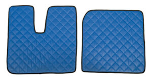 Coppia tappeti in Skeentex - Blu - compatibile per Man TGX (09/07>12/16) automatico, manuale, 1 cassetto, 2 cassetti