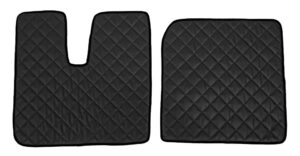 Coppia tappeti in Skeentex - Nero - compatibile per Man TGX (09/07>12/16) automatico, manuale, 1 cassetto, 2 cassetti