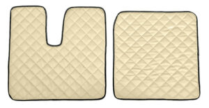 Coppia tappeti in Skeentex - Panna - compatibile per Man TGX (09/07>12/16) automatico, manuale, 1 cassetto, 2 cassetti