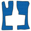 Coppia tappeti in Skeentex - Blu - compatibile per Mercedes Actros MP4 (09/11>09/19) cabina stretta, tunnel - Mercedes Actros MP5 (10/19>) cabina stretta, tunnel