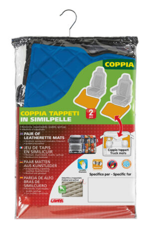Coppia tappeti in Skeentex - Blu - compatibile per Renault Premium 2 (09/05>12/13) - immagine 2