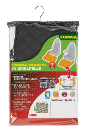 Coppia tappeti in Skeentex - Nero - compatibile per Renault Premium 2 (09/05>12/13) - immagine 2