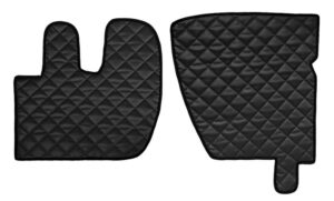 Coppia tappeti in Skeentex - Nero - compatibile per Renault Premium 2 (09/05>12/13)